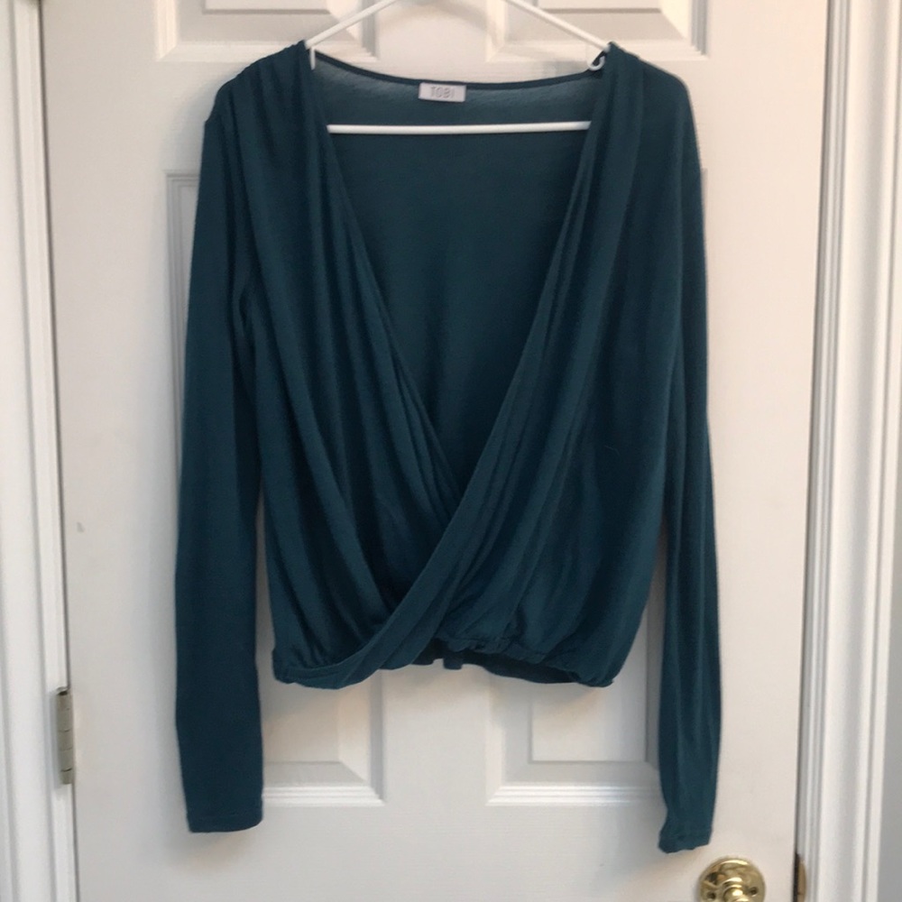 Tobi open front knit long sleeve
